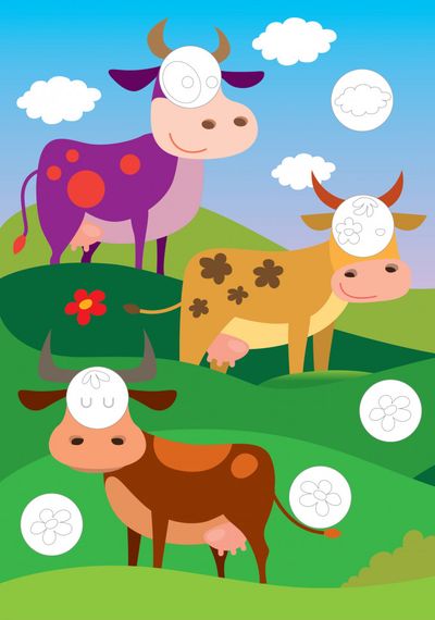 Развивающая большая книга "Ферма" 403624 с наклейками | Зображення 1