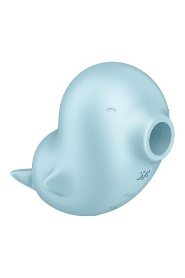Вакуумний стимулятор Satisfyer Sassy Seal з вібрацією, блакитний, 9,5 см Sex Aura | Зображення 3