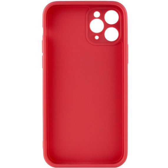 Силиконовый чехол Candy Full Camera для Apple iPhone 11 Pro Max (6.5") Красный / Camellia | Зображення 1