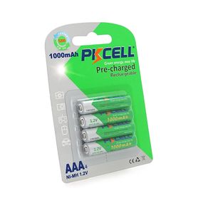 Акумулятор PKCELL 1.2V AAA 1000mAh NiMH Already Charged, 4 штуки у блістері ціна за блістер, Q12