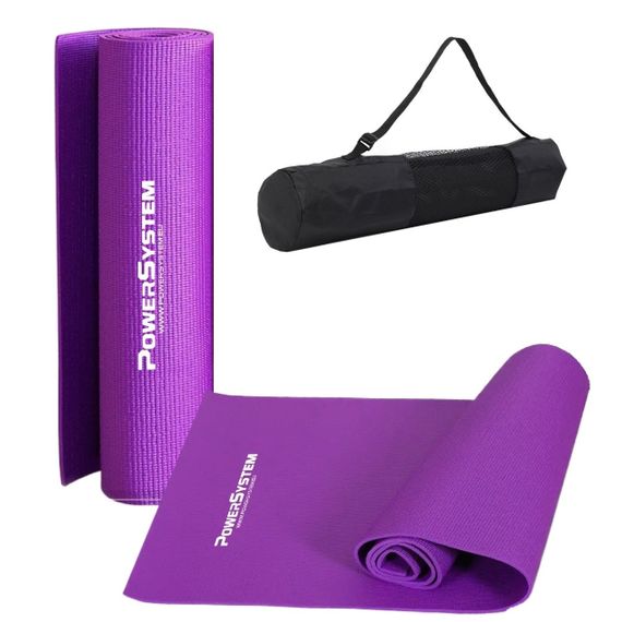 Коврик для йоги и фитнеса Павер систем PS-4014 PVC Fitness-Yoga Mat Purple (173x61x0.6)