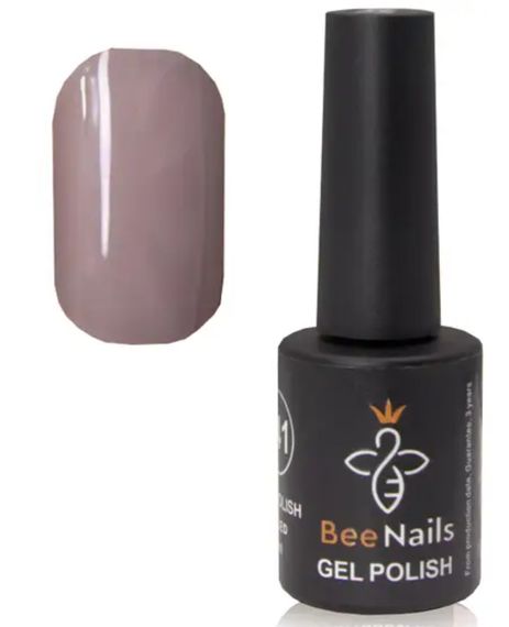 Гель-лак для нігтів Bee Nails 129 (темний беж) 8мл | Зображення 1