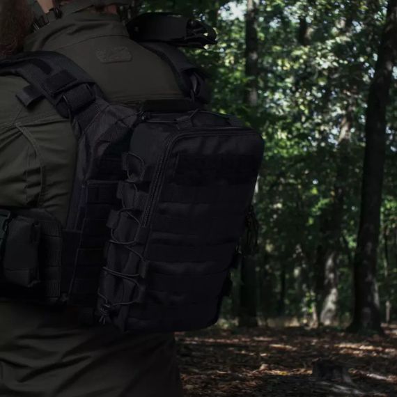Рюкзак тактичний 10л Чорний, штурмовий рюкзак військовий Ukrarmor укрармор Cordura 1000D, рюкзак ЗСУ MOLLE | Зображення 3