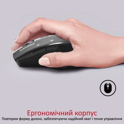 Мышка Promate Cursor Wireless Black (cursor.black) | Зображення 1