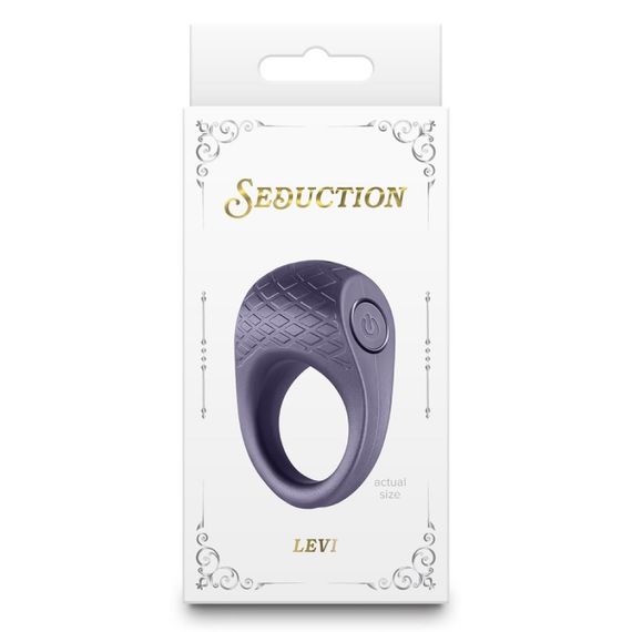 Ерекційне віброкільце NS Novelties Seduction Levi, сіре sexstyle | Зображення 2