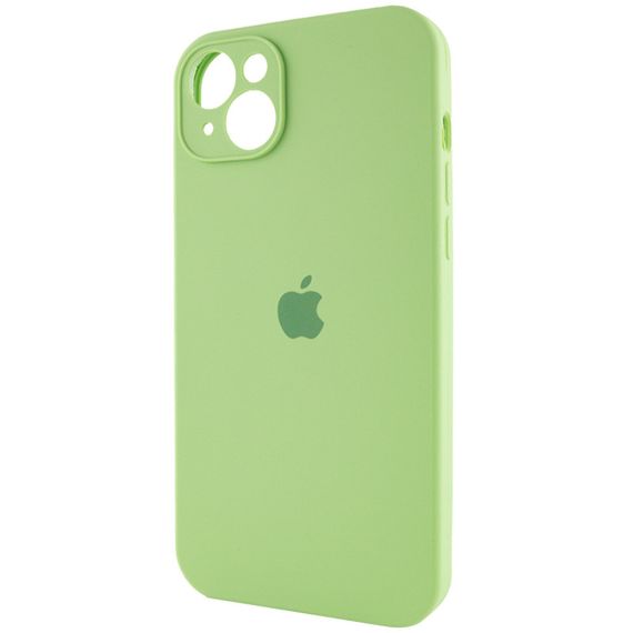 Чехол Silicone Case Full Camera Protective (AA) для Apple iPhone 13 (6.1") Мятный / Mint | Зображення 2