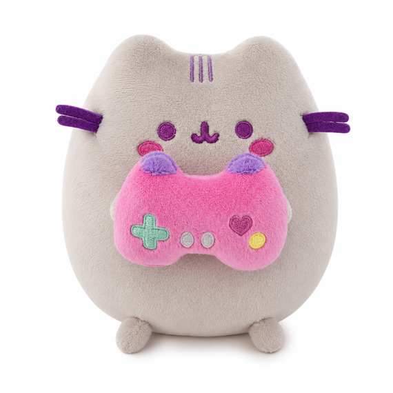 М'яка іграшка Пушин Кіт з ігровим джойстиком 18 см плюшевий котик Pusheen