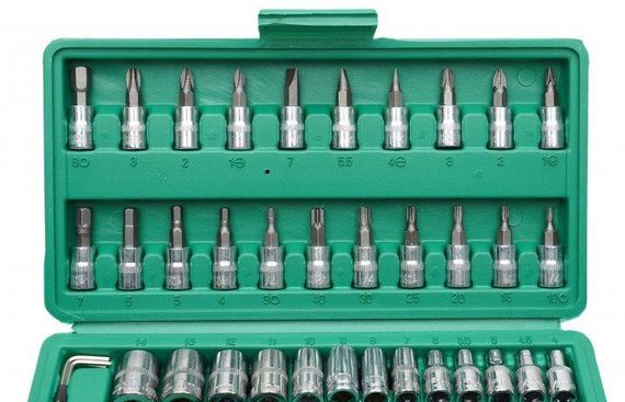 Набор инструментов в чемоданчике Piece Tool Set (46 предметов) | Зображення 3