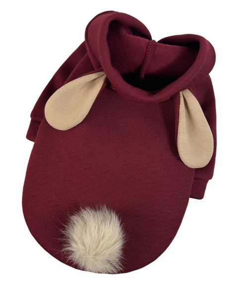 Толстовка Зайчик марсала Y-355