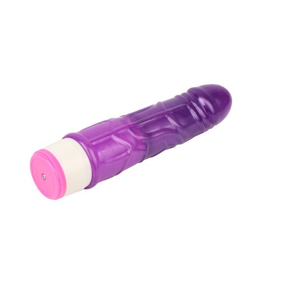 Вібратор реалістичний на батарейках Chisa Basic Luv Theory Stud Rod, фіолетовий, 17.5 см Sex Aura | Зображення 4