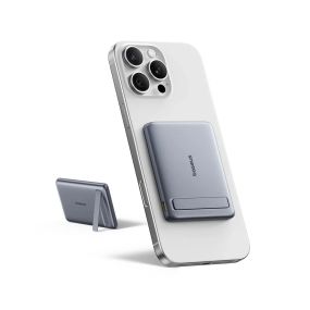 Беспроводной магнитный повербанк Baseus PicoGo AM31 Mini Magnetic Power Bank with Stand 5000mAh 20W Gray