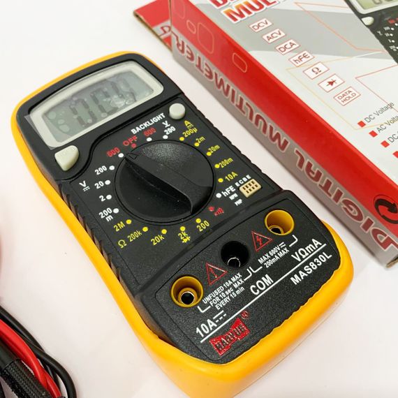 Мультиметр цифровий універсальний цифровий тестер HAOYUE MAS830L, Тестер напруги постійного струму CL-31 | Зображення 6