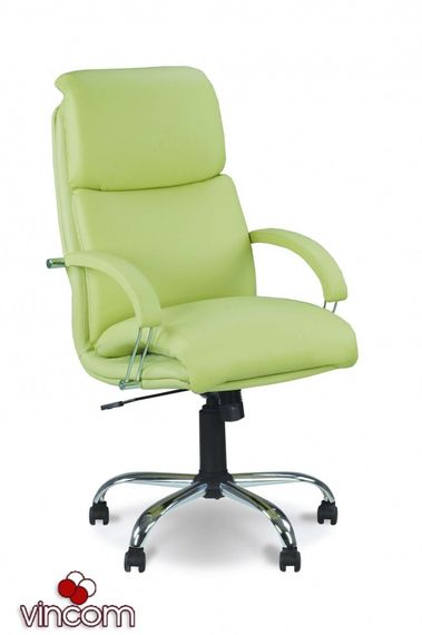 Кресло Новый Стиль NADIR steel chrome comfort (Кожа Люкс LE) | Зображення 4
