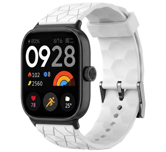 Ремінець Primolux Dimond силіконовий для годинника Xiaomi Redmi Watch 4 / Xiaomi Smart Band 8 Pro - White | Зображення 2