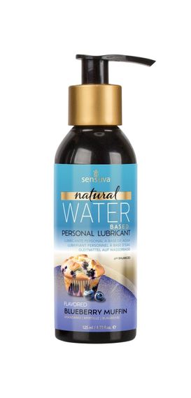 Смазка на водной основе Sensuva Natural Water-Based Blueberry Muffin 125мл без глицерина и парабенов