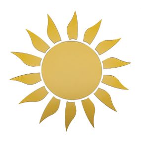 Дзеркальний декор акриловий самоклеючий золото,15шт (D) SW-00002502