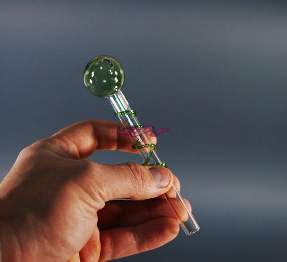 Стеклянная трубка Oil Candy Желтый | Зображення 2