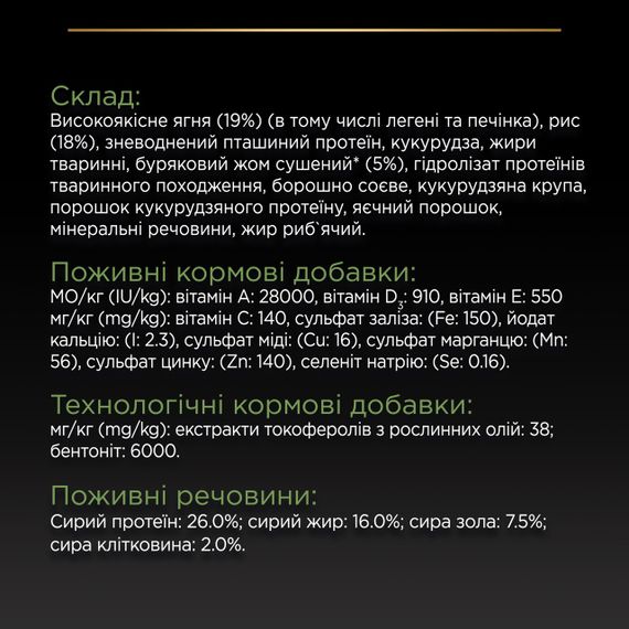 Сухой корм для собак средних пород с ягненком Purina Pro Plan Medium Sensitive Digestion 3 кг | Зображення 5