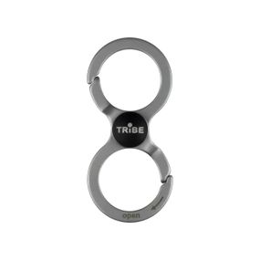 Карабін металевий Tribe Twin Lock, Туристичний карабін трайб із системою Twin Lock для альпінізму та туризму