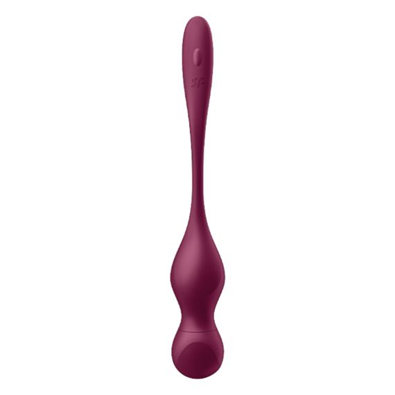 Вагінальні кульки з вібрацією Satisfyer Love Birds Vary, бордові | Зображення 5