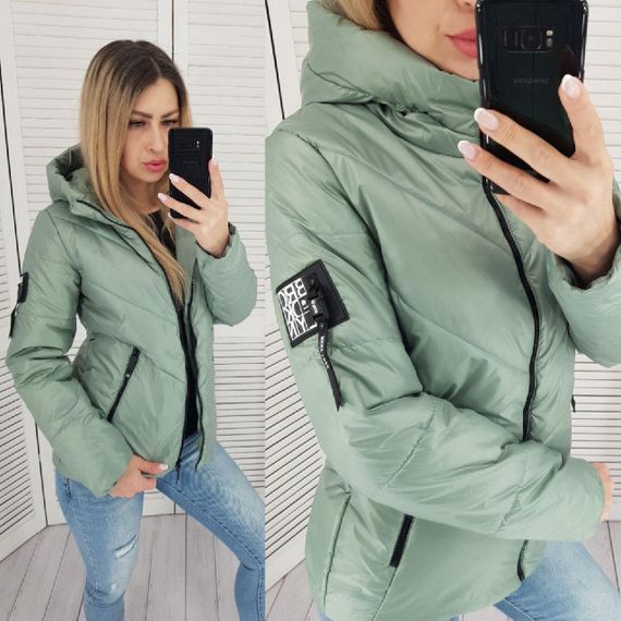 Жіноча демісезонна куртка, арт. 1008, шавлія | Зображення 7