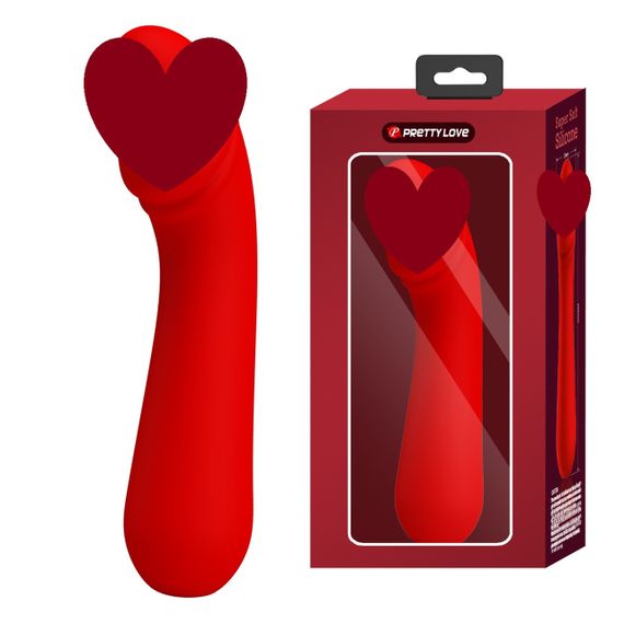 Вібромасажер для стимуляції точки G Pretty Love - Cetus Red, BI-014723-2 Sex Aura