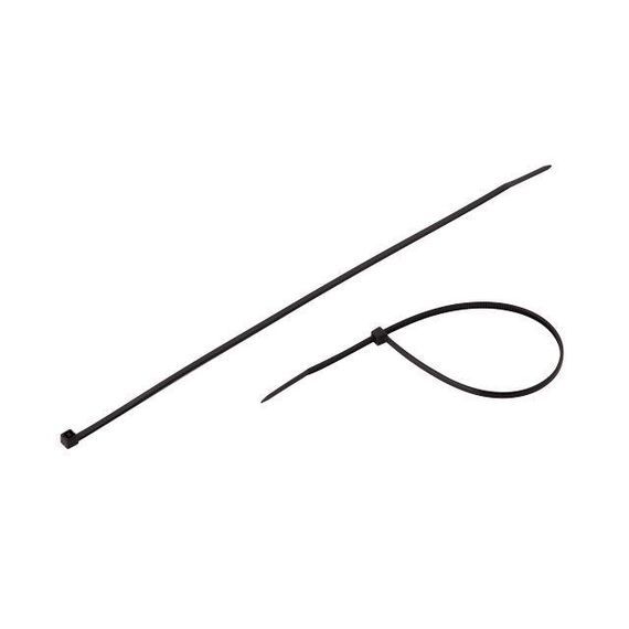 Хомут пластиковий 2,5*200 мм, чорний, 100 од. INTERTOOL TC-2521 | Зображення 2