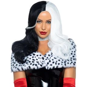 Парик черно-белый Leg Avenue Leg Avenue Cruella, размер O/S, длина 64 см Sex Aura