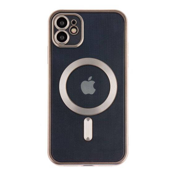Чехол TPU Metallic Chrome з повним захистом камери with Magsafe для Iphone 11 Цвет Chrome Срібло | Зображення 3