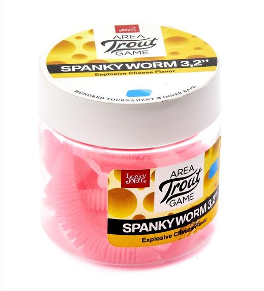 Слаги съедобные искусственные LJ Лаки Джон Pro Series SPANKY WORM 3,2in (08.00)/F05 10 шт в упаковке. | Зображення 1