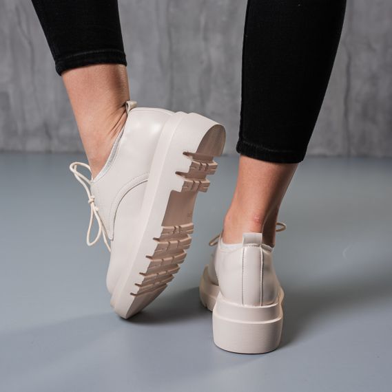 Броги женские Fashion Hogan 3792 40 размер 25 см Бежевый | Зображення 5