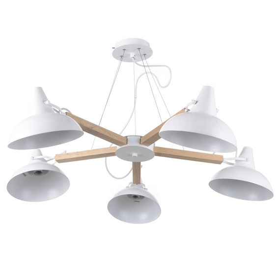 Люстра подвесная лофт E14 40W WH (BL-129S/5)