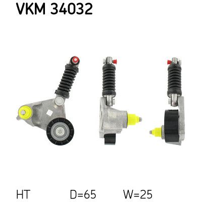 Натяжитель ремня с роликом SKF VKM 34032