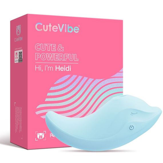 Вібратор та вакуумний стимулятор CuteVibe Heidi Blue | Зображення 3