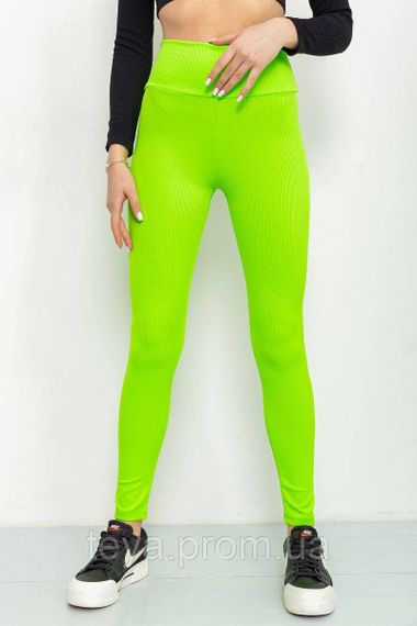 Лосини жіночі в рубчик колір салатовий FA_003288