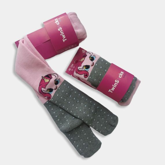 Дитячі колготи махрові для дівчинки "Поні" Тм Twinsocks