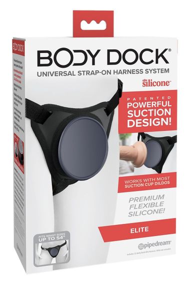 Трусики для страпону Pipedream Body Dock Elite чорні Sex Aura | Зображення 5