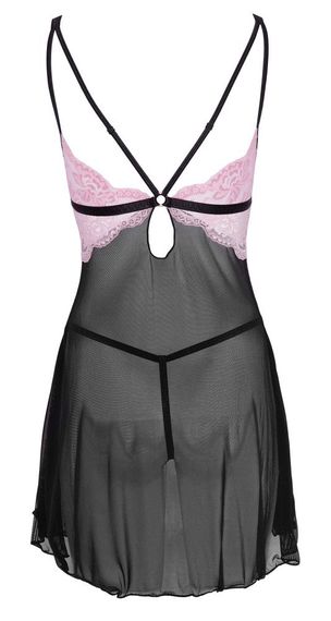 Пеньюар Babydoll black/pink S Sex Aura | Зображення 2