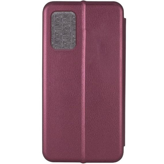 Шкіряний чохол (книжка) Classy для Xiaomi Redmi Note 11 (Global) / Note 11S Слот для візитки, Бордовий | Зображення 1