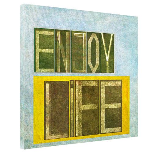 Картина на холсте Enjoy life 65x65 см (H6565_DVD003)