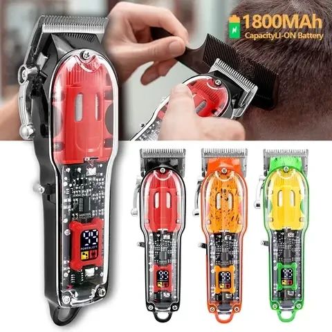 Прозрачная машинка для стрижки HAIR CUTTER LY-452 | Зображення 2