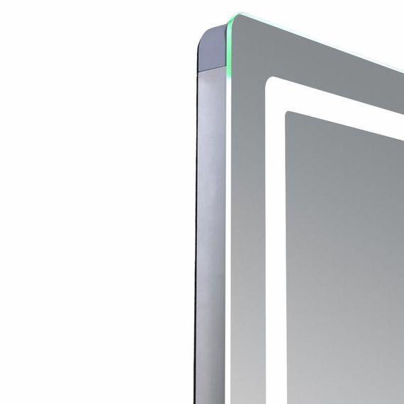 Зеркало Qtap Mideya (MI2) 600х800 с часами, с LED-подсветкой Touch, с антизапотеванием, диммером, рег. яркости | Зображення 3