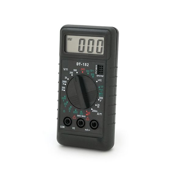 Мультиметр DT-182, Вимірювання: V, A, R, 110г, 100x50x20mm | Зображення 3