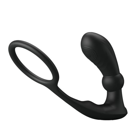 Масажер простати PRETTY LOVE Warren Black, 12 vibration functions 12 pulse wave settings Sex Aura | Зображення 2