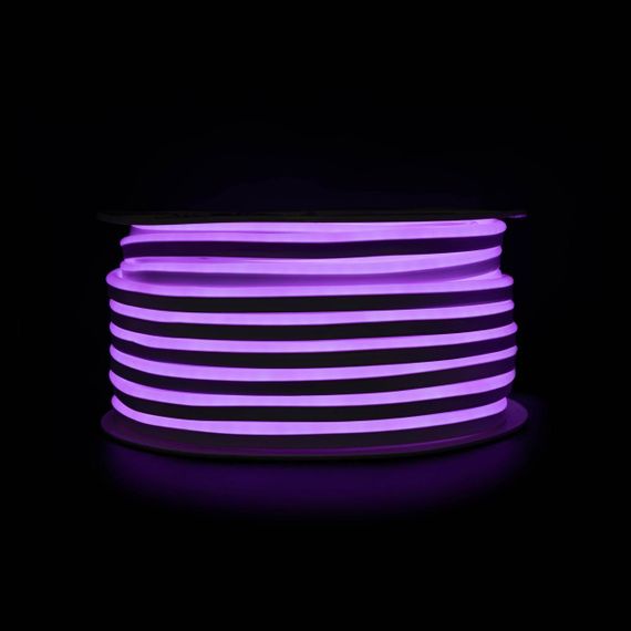 Світлодіодний неон PROLUM™ 8x16 IP68 220V Series "GL" Фіолетовий PRO