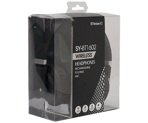 Накладні навушники XPRo Wireless Bluetooth SY BT1602 бездротові для комп'ютера чорні (24387-BT1602_367) | Зображення 5