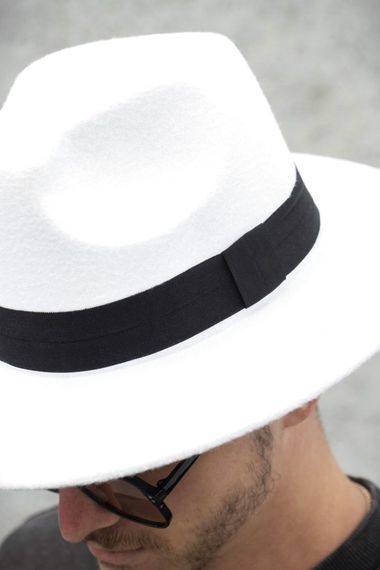 Капелюх Without Fedora з стрічкою White | Зображення 2