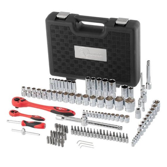 Професійний набір інструментів 1/2", 1/4", 108 од., Cr-V INTERTOOL ET-6108 | Зображення 2