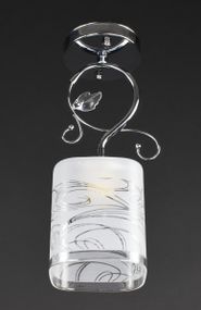 Люстра стельова на 1 лампочку 27753 Хром 30х10х10 см.