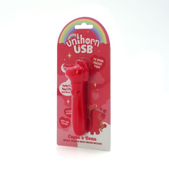 Вібратор-єдиноріжка Unihorn USB Bullet – Cupid's Beau, віброкуля, USB-зарядка, 10 режимів | Зображення 2